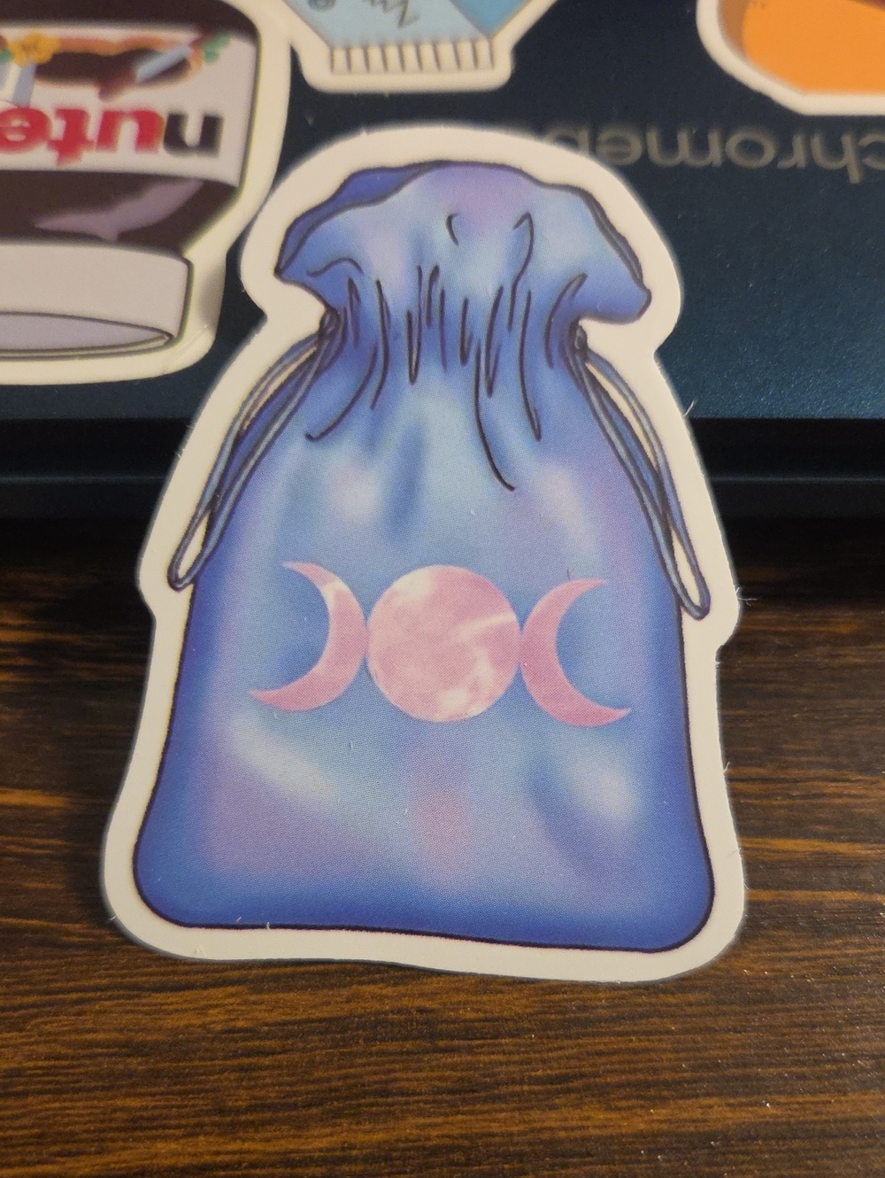 Blue Moon Triple Goddess Drawstring Pouch Sticker